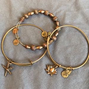 GOLD ALEX AND ANI BRACELETS